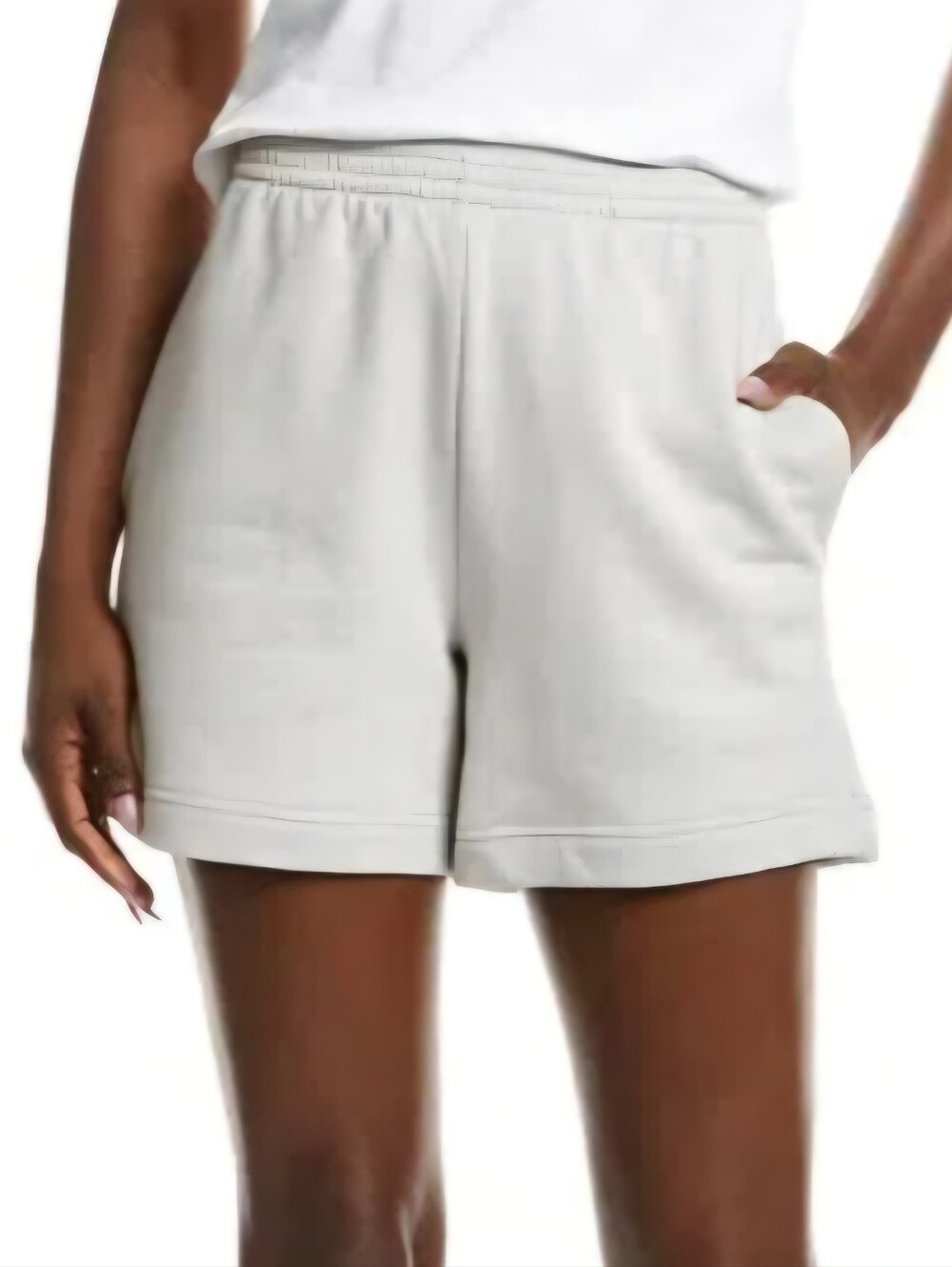 Vince Women Cotton Pull-On Shorts -SALT GLASS -MEDIUM **NEW